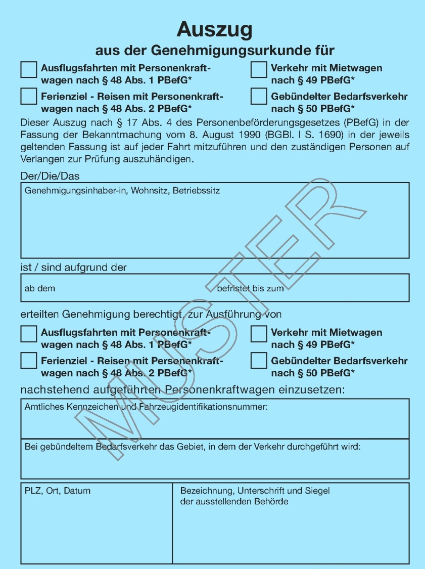 Mietwagenkonzession