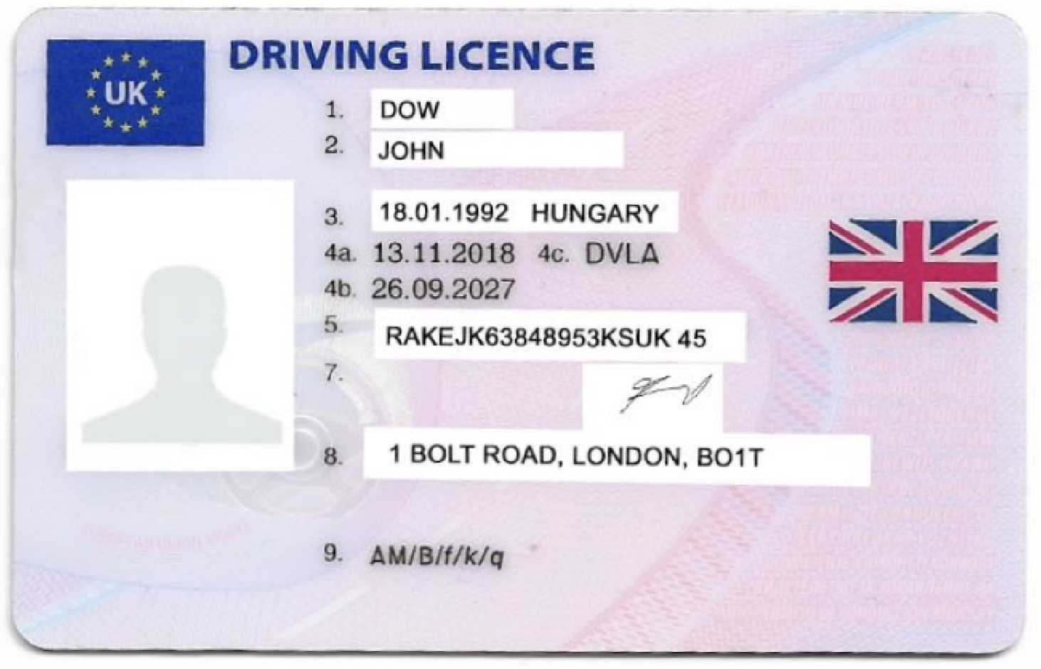DVLA Driving Licence