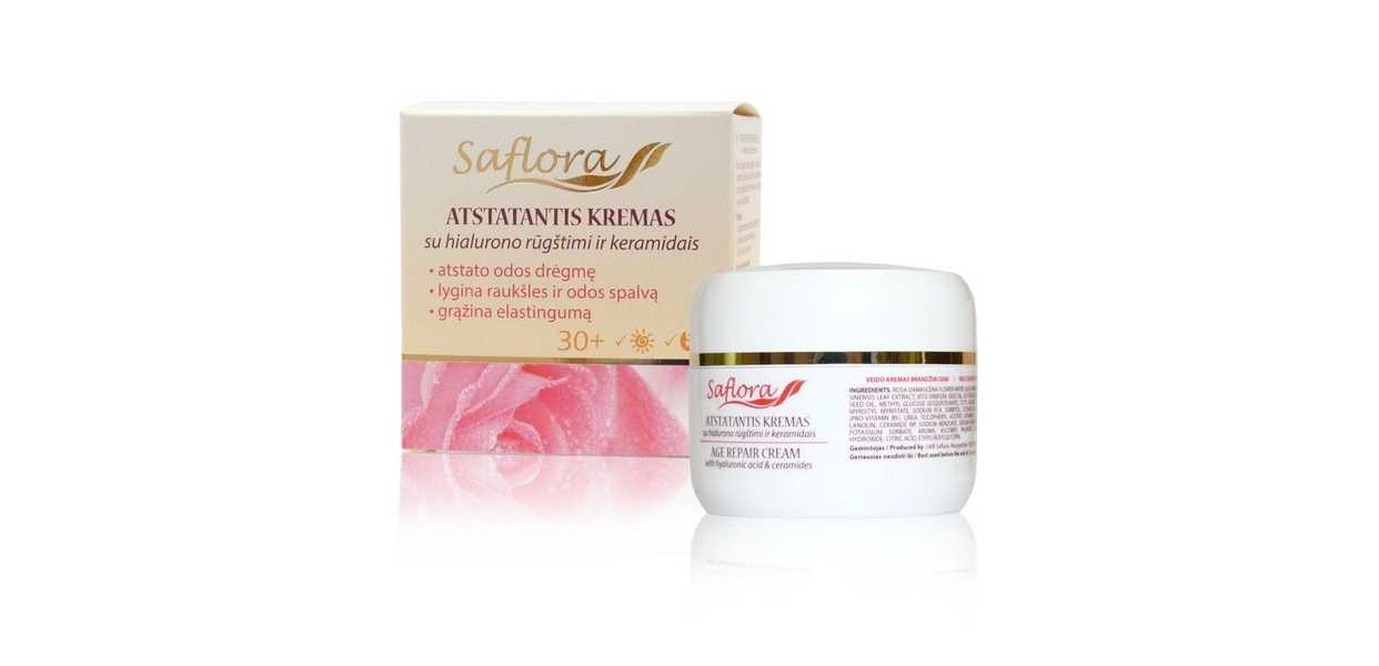 Atstatantis veido kremas Saflora 50 ml