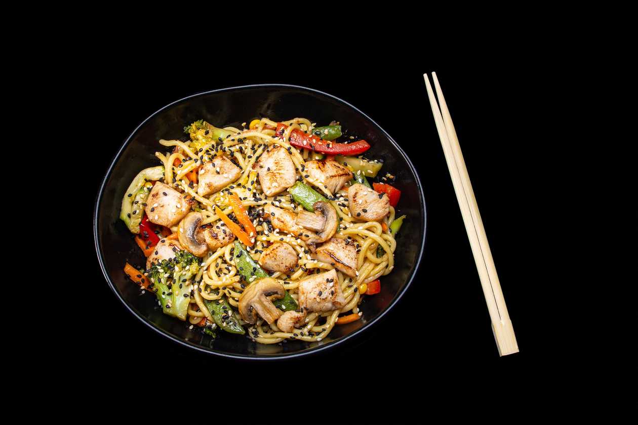 Wok with chicken