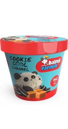 BALTOJI VARNELĖ Vanilla with caramel and cookies 950ml