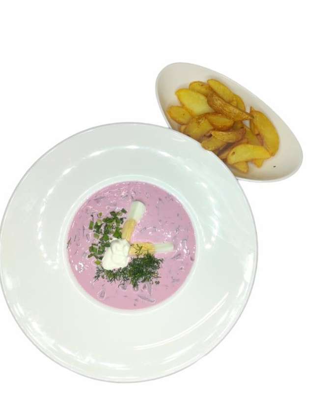 Cold pink soup