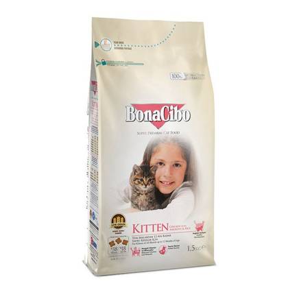Chicken & Rice with Anchovy BonaCibo Kitten 1.5kg