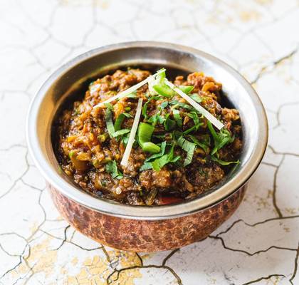 Baigan Bharta – smashed eggplant curry