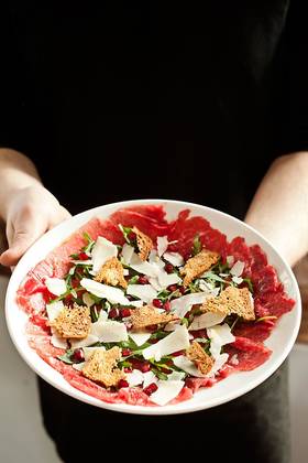 Chilled beef carpaccio