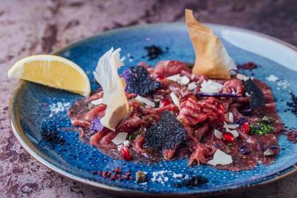 Beef Carpaccio with Parmesan and Capers