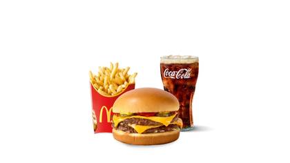 Double Cheesburger large meal