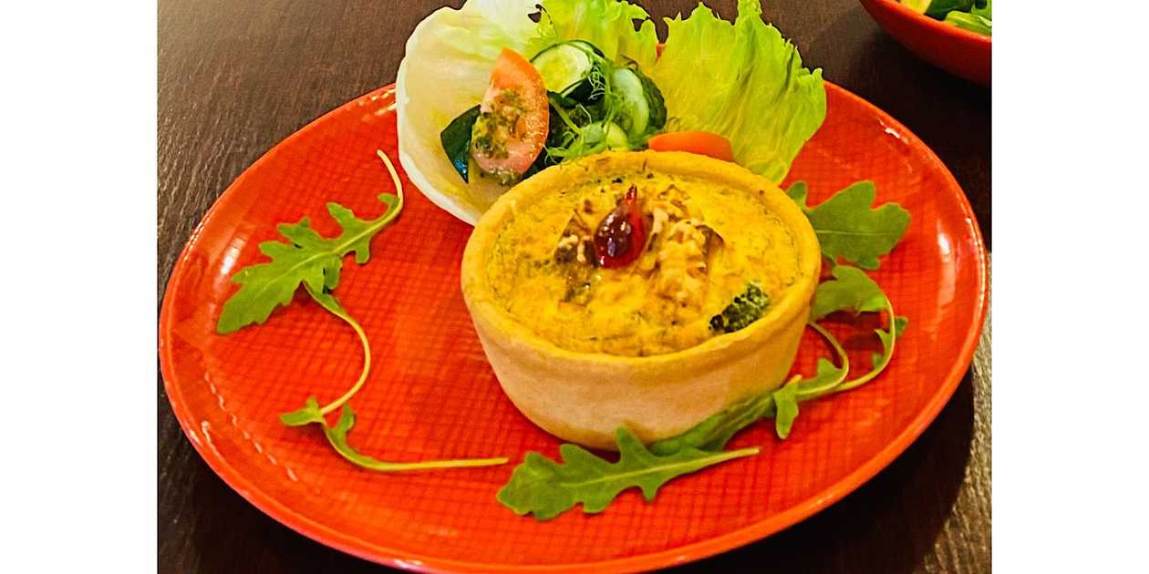 Kick with vegetables