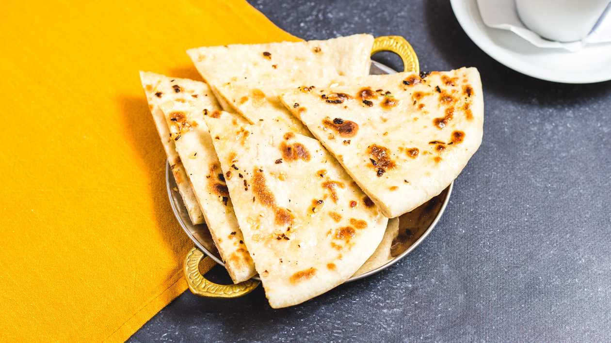 25. Cheese Naan with Garlic