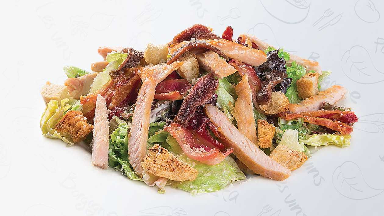 Caesar salad with chicken