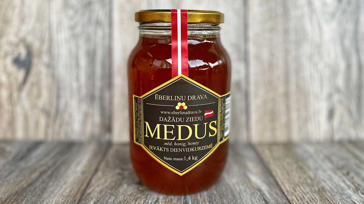 Latvijas dažādu ziedu medus 1l