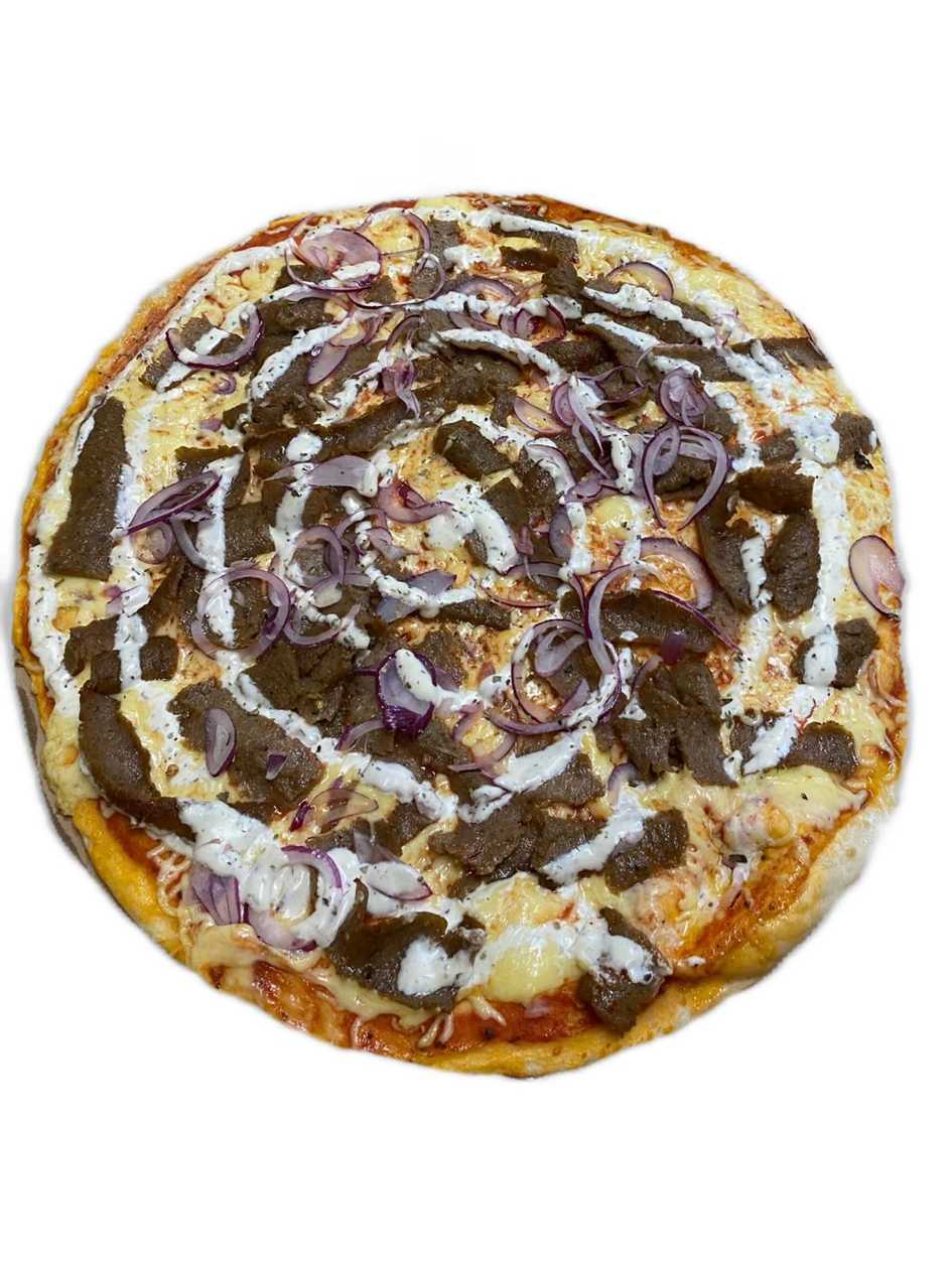 Kebab pizza