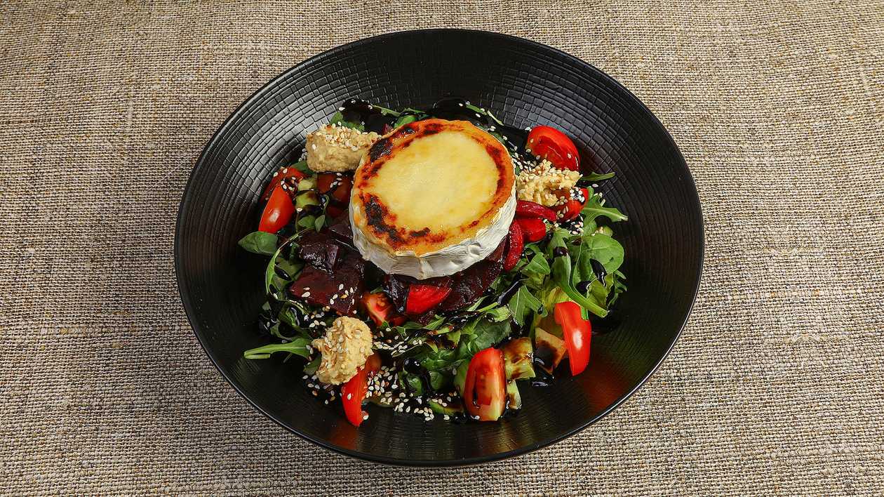12. Grilled Goat Cheese on Salad Leaf