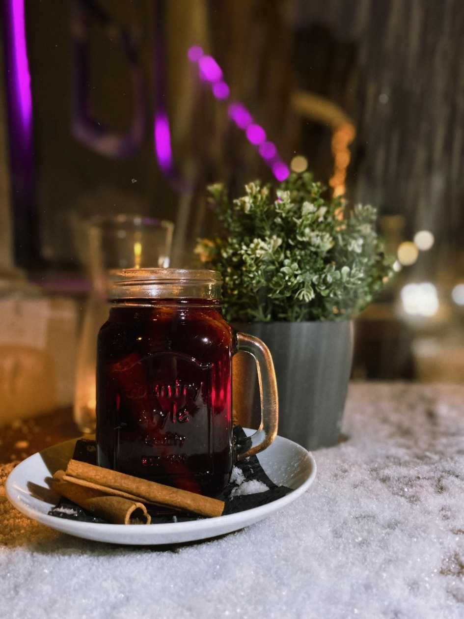 Blackcurrant hot drink