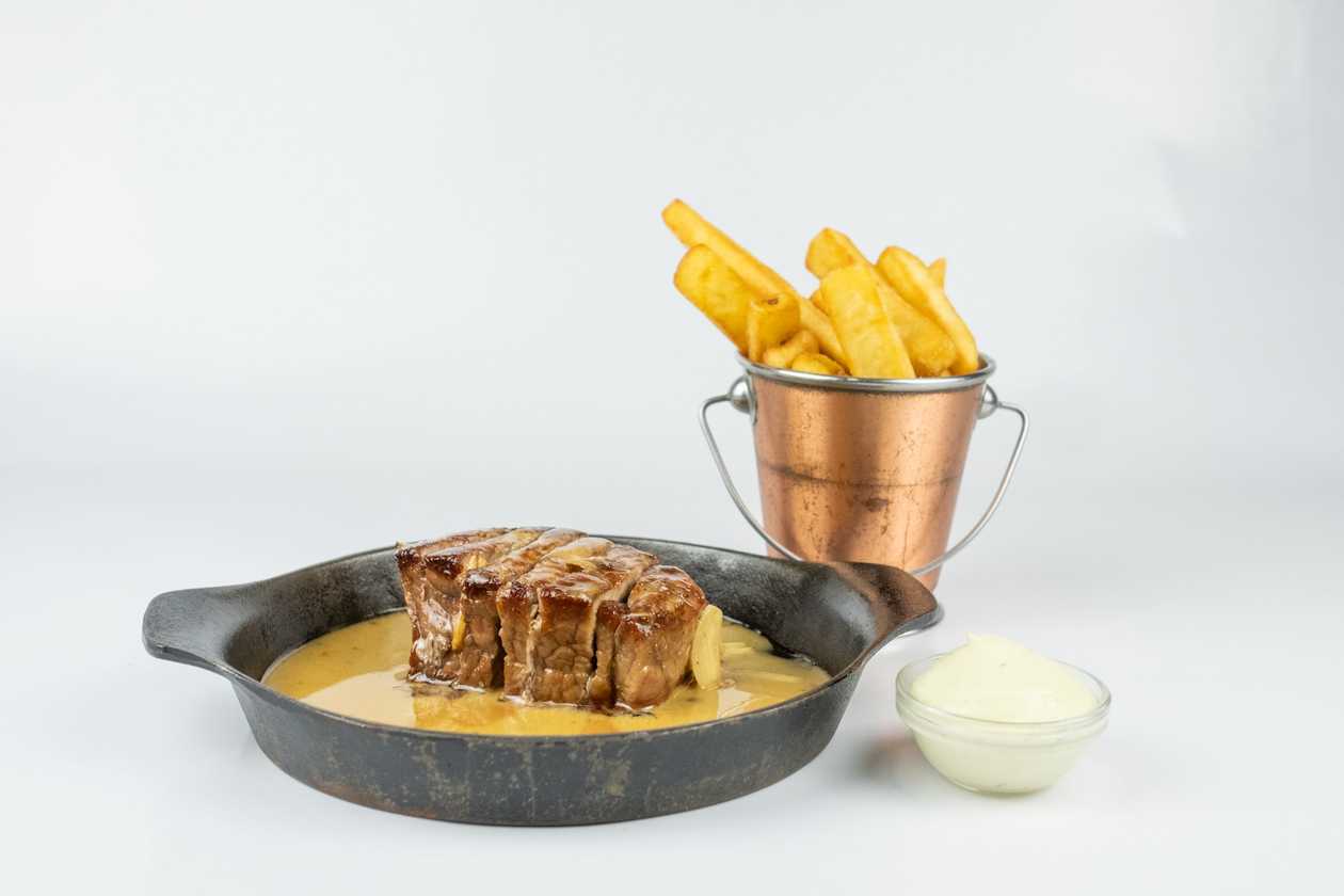 Flank Steak with Fries