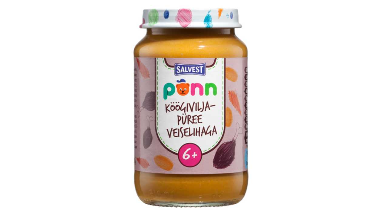 Põnn, köögiviljapüree veiselihaga, 190 g