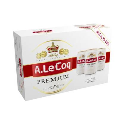 A.Le Coq, Premium 4,7%, kohver 24 x 0,33 l