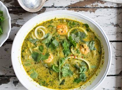 74. Prawn Green Curry