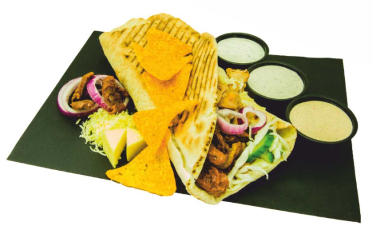 Chef kebab in lavash