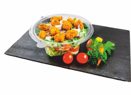 Salad with crispy chicken balls (10 pcs.)