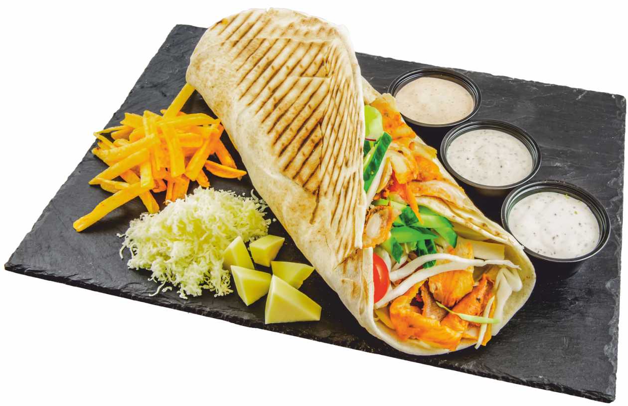 Small kebab with Stix chips