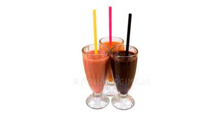 Smoothie with Banana and Strawberries