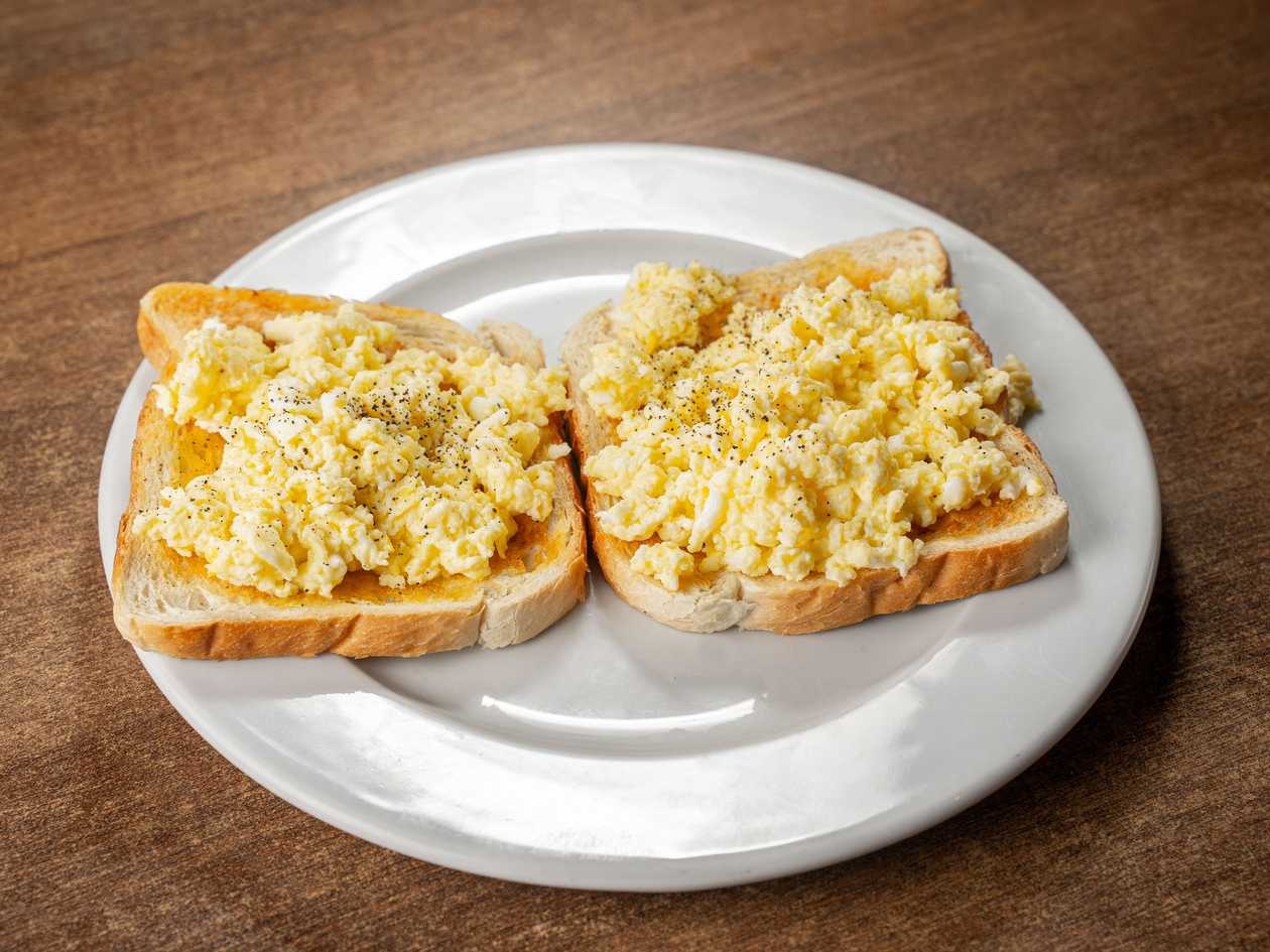 Scrambled Eggs On Toast