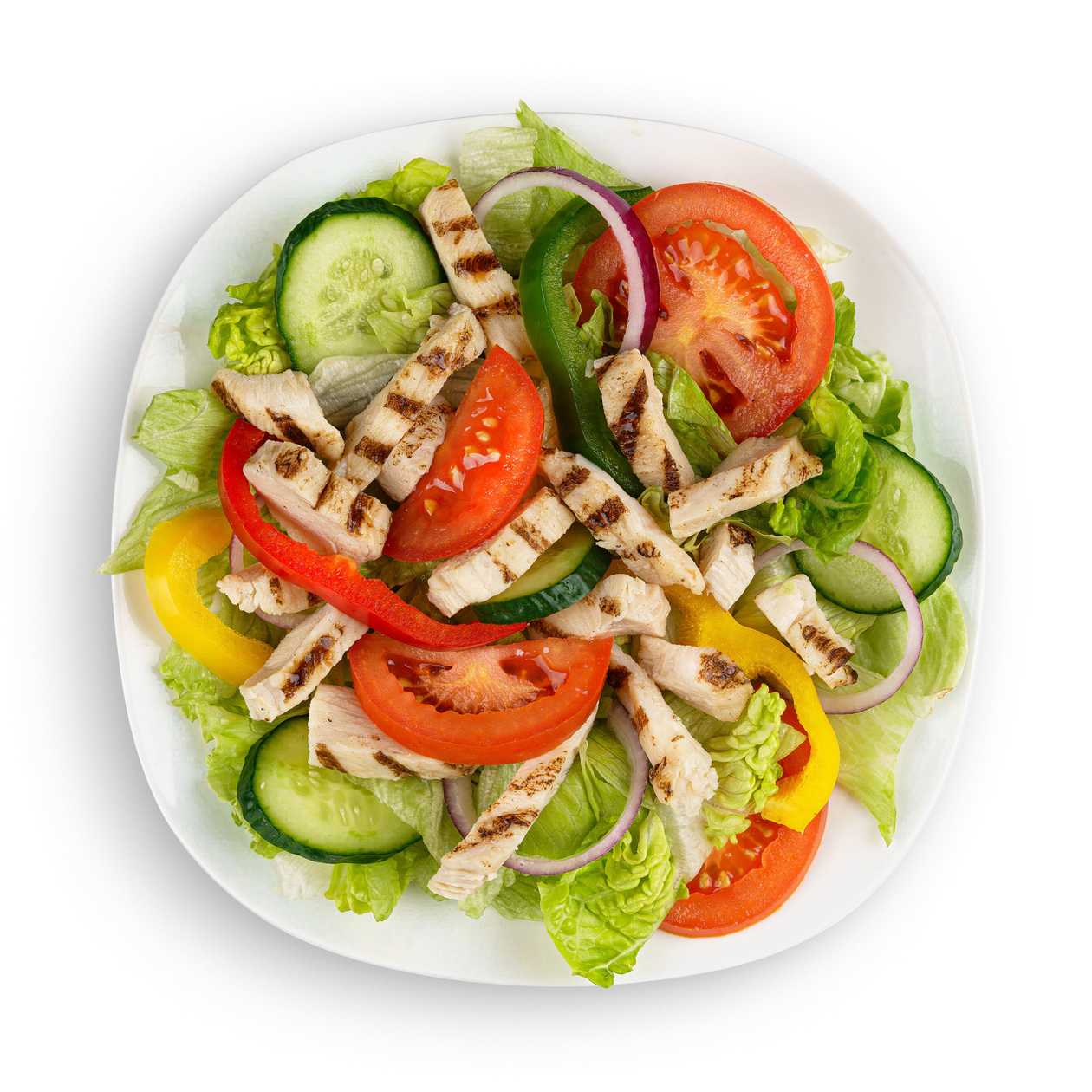 Chicken pieces salad