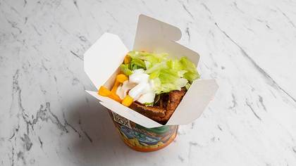 Kebab box with french fries