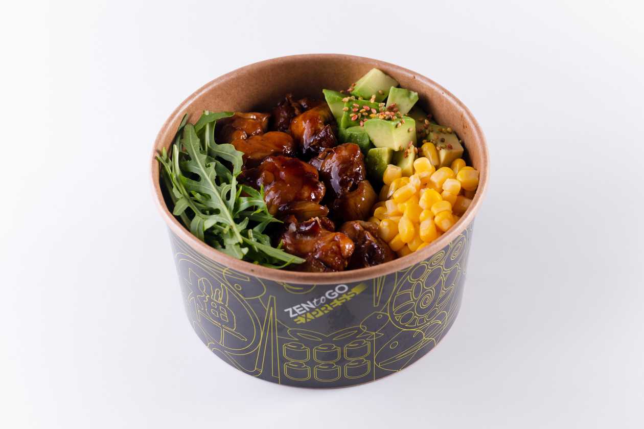 Chicken Yakitori Poke Bowl