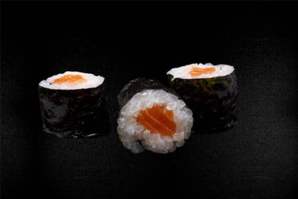 4. Nori sushi with salmon