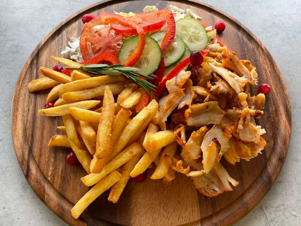 Kebab box с салатом