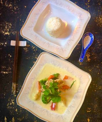 Thai Green Curry with Prawns