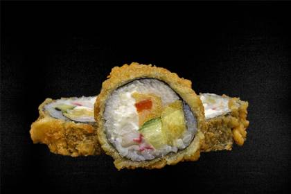 23. Crab meat, bell pepper, cucumber, eggplant, Philadelphia cheese