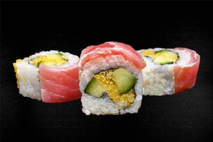 20. Tuna, cucumber, tempura