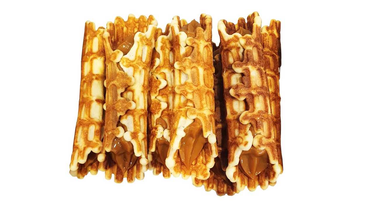 Vafele ar iebiezināto pienu 50g