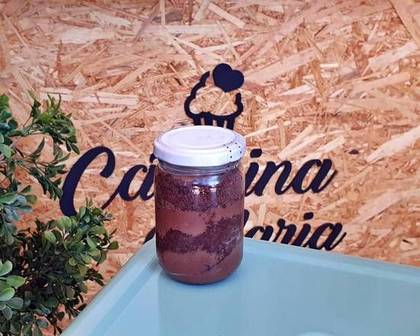 Cake in a Jar - Belgian Brigadeiro