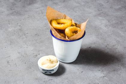 Fried Squid Rings (8 pcs.) & Garlic Mayo