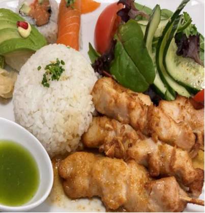 Bento - Kycklingspett