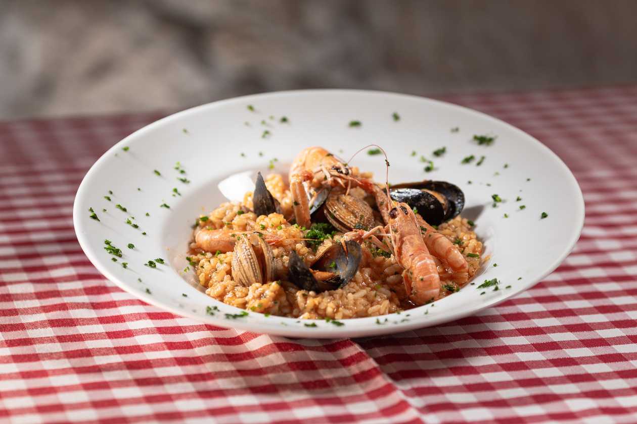 Seafood risotto