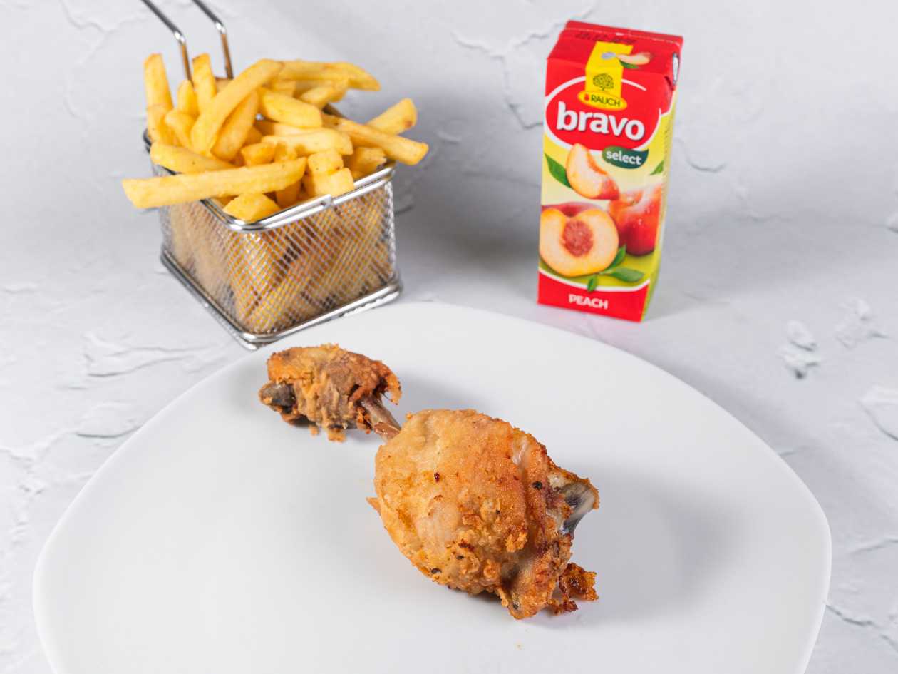 1 Chicken Piece, Fries & Drink