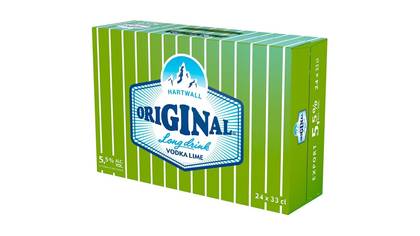 Hartwall Vodka Lime LD 5.5%, 24 x 0,33 l