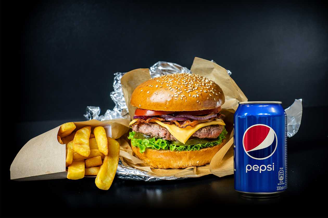 BACON CHEESE BURGER MENU
