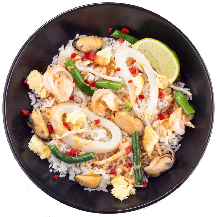 Рис з морепродуктами чілі джем