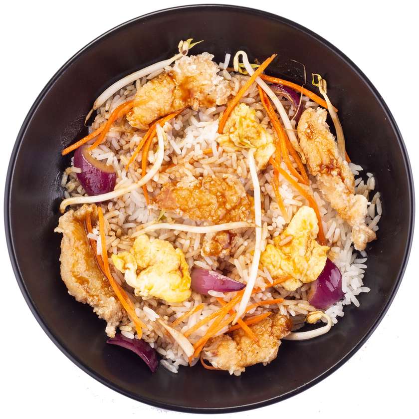 Рис з куркою в устричному соусі