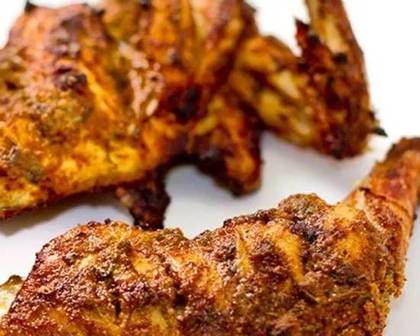 Tanduri Chicken Menu