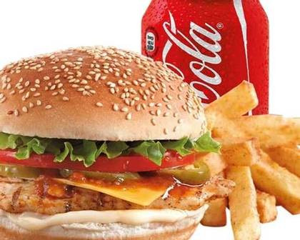 Chicken Burger Menu