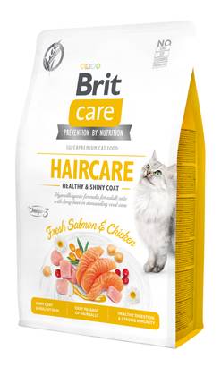 Brit Care Cat Grain-Free Haircare Healthy & Shiny Coat Cat Food 2 kg