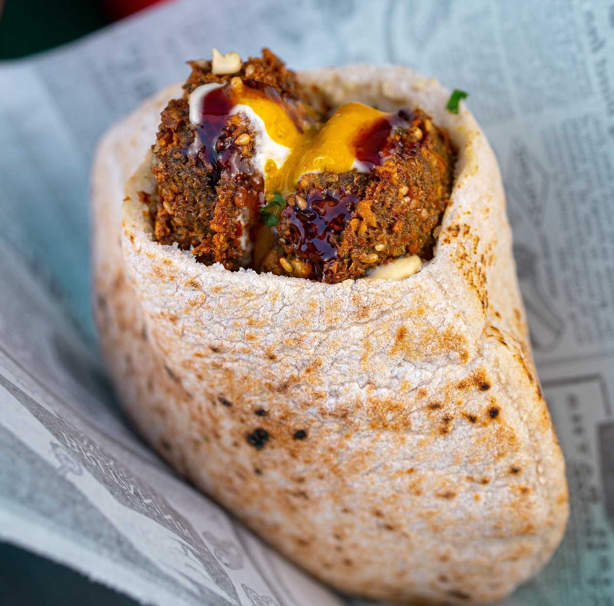 Falafel in pita