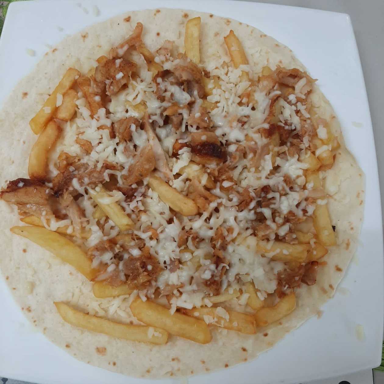 Cheese Durum, Carne de Vaca, Batata, Arroz e Queijo
